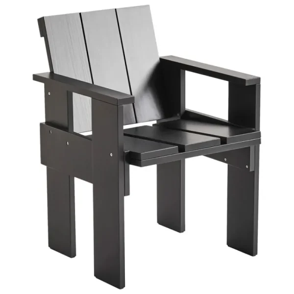 HAY Terrassenmöbel^Crate Esszimmerstuhl, Schwarz