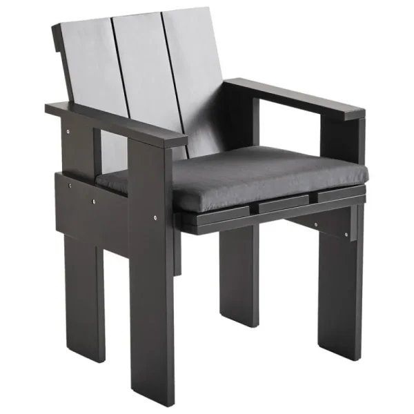 HAY Terrassenmöbel^Crate Esszimmerstuhl, Schwarz