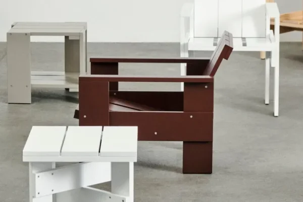 HAY Terrassenmöbel^Crate Esszimmerstuhl, Weiß