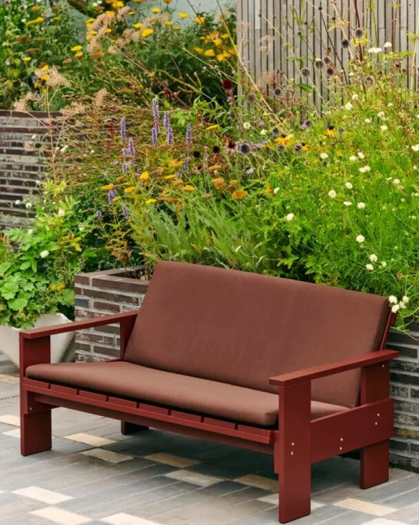 HAY Outdoor-textilien^Crate Faltkissen für Loungesofa, Rostrot