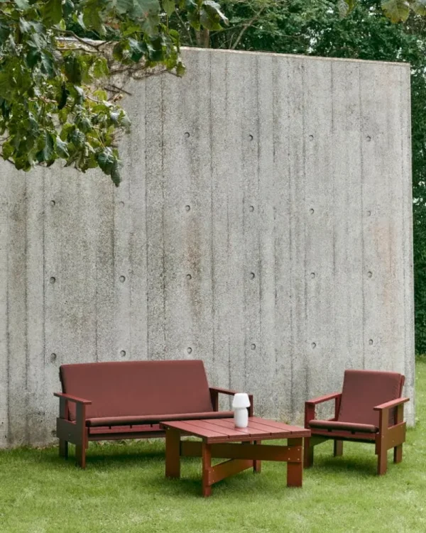 HAY Outdoor-textilien^Crate Faltkissen für Loungesofa, Rostrot