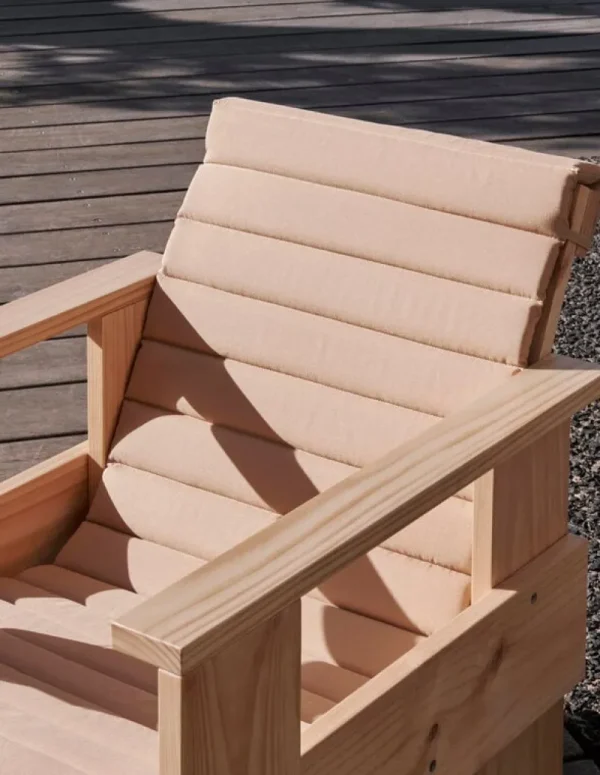 HAY Outdoor-textilien^Crate Gestepptes Kissen für Loungesessel, Beige
