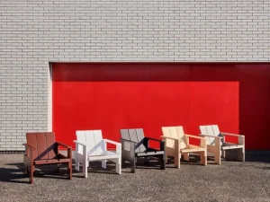 HAY Terrassenmöbel^Crate Loungesessel, Schwarz