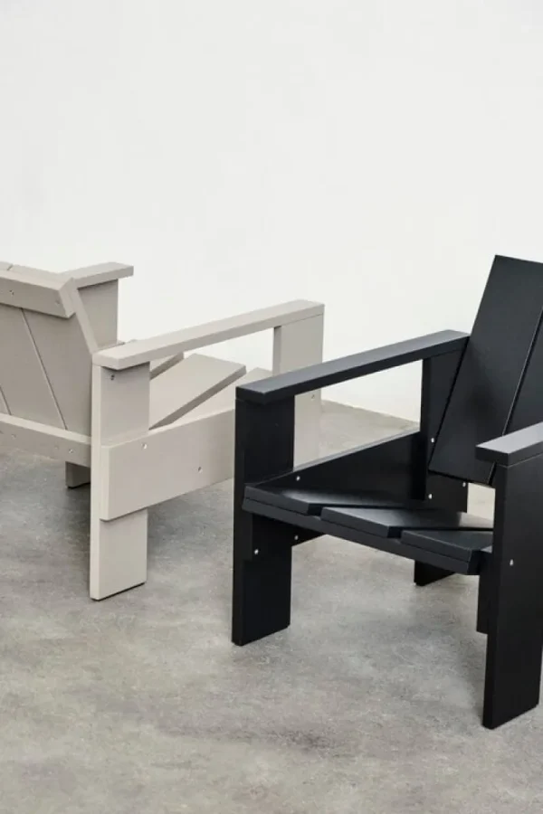 HAY Terrassenmöbel^Crate Loungesessel, Schwarz
