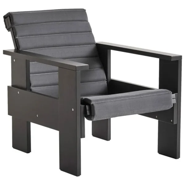 HAY Terrassenmöbel^Crate Loungesessel, Schwarz