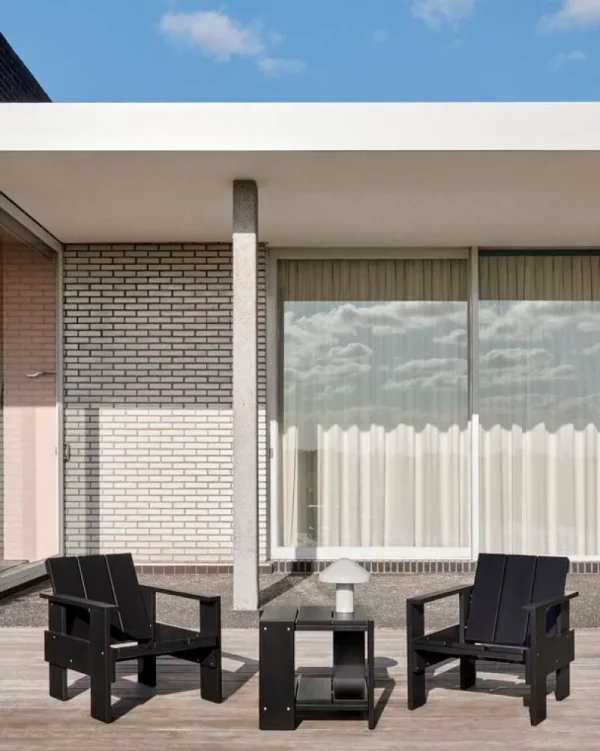 HAY Terrassenmöbel^Crate Loungesessel, Schwarz