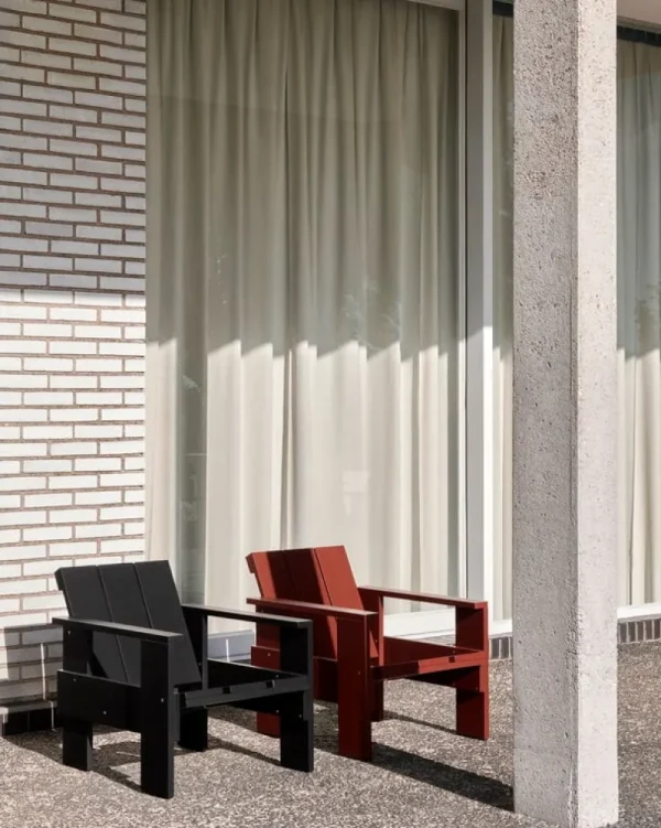 HAY Terrassenmöbel^Crate Loungesessel, Schwarz