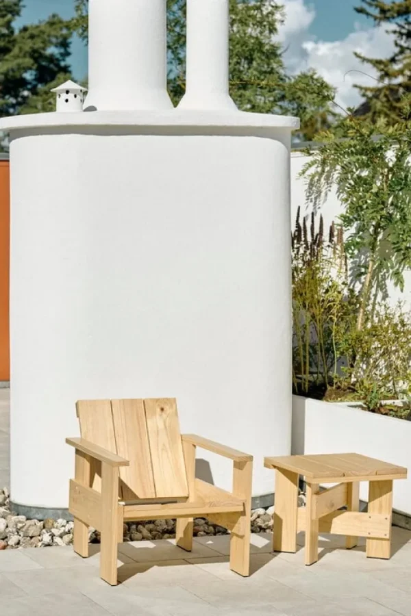 HAY Terrassenmöbel | Tische^Crate Low Tisch, 45 x 45 cm, lackiertes Kiefernholz