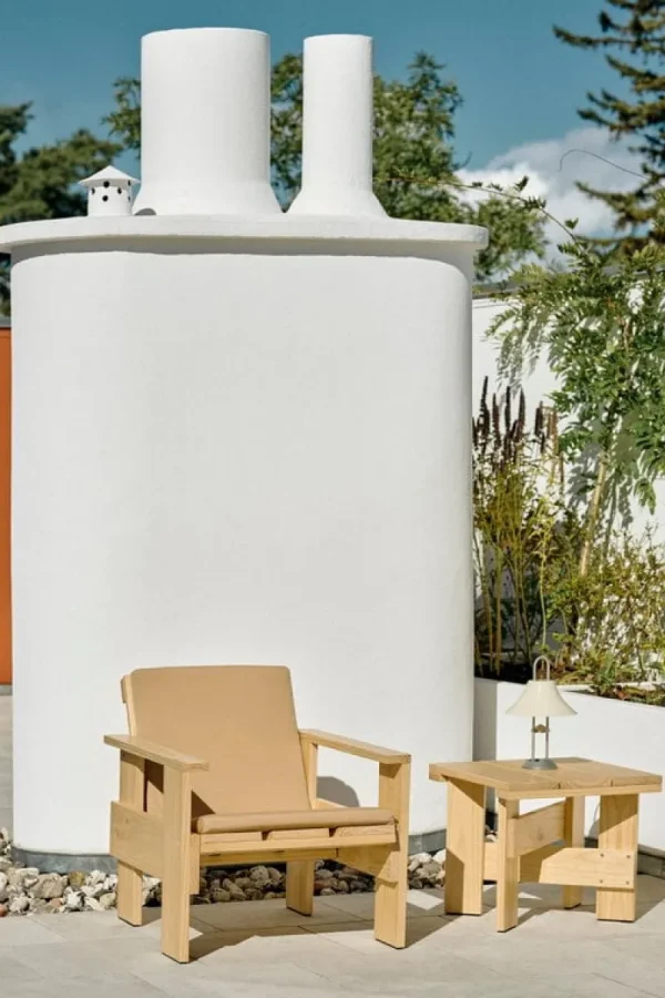 HAY Terrassenmöbel | Tische^Crate Low Tisch, 45 x 45 cm, lackiertes Kiefernholz