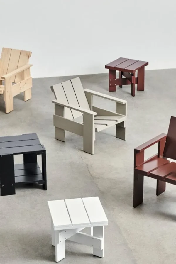 HAY Terrassenmöbel | Tische^Crate Low Tisch, 45 x 45 cm, Weiß