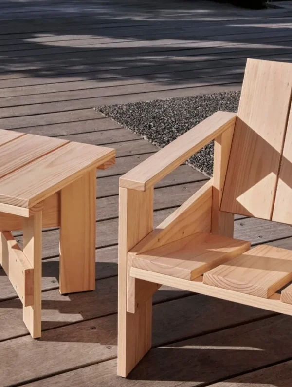 HAY Terrassenmöbel | Tische^Crate Low Tisch, 45 x 45 cm, lackiertes Kiefernholz
