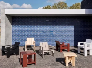 HAY Terrassenmöbel | Tische^Crate Low Tisch, 45 x 45 cm, lackiertes Kiefernholz