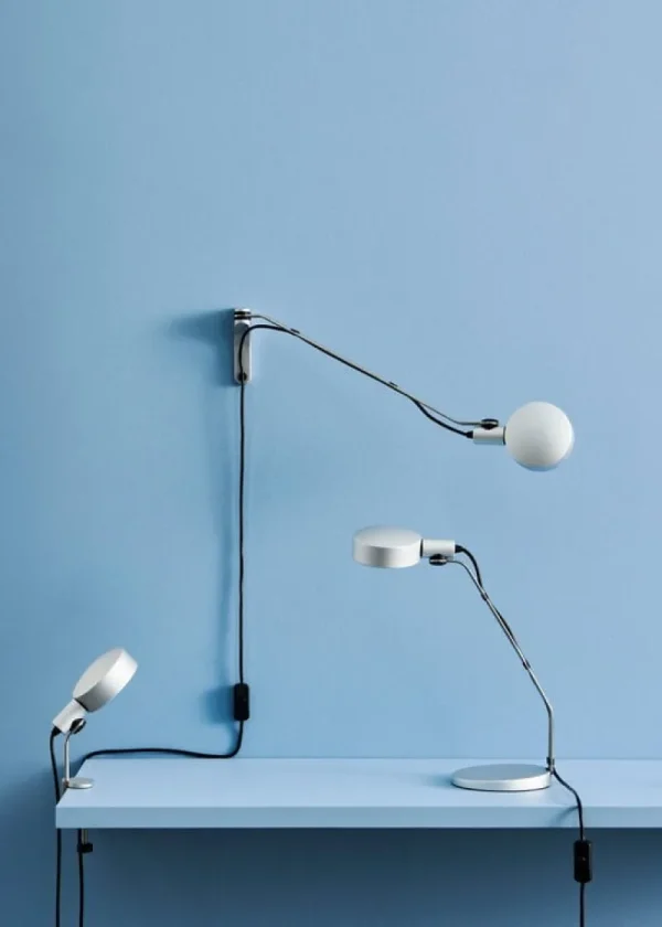 Hem Tischlampen-HAY Cupola Schreibtischleuchte, klar eloxiertes Aluminium