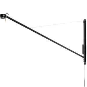HAY Wandleuchten-Fifty-Fifty Wandleuchte, Soft Black