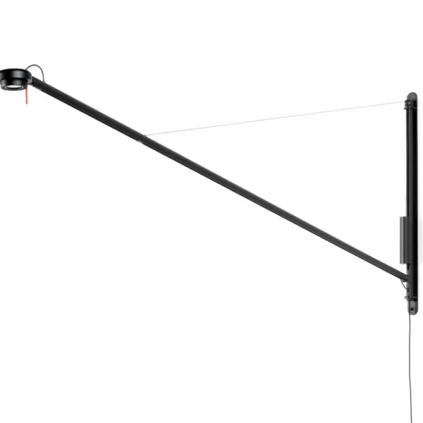 HAY Wandleuchten-Fifty-Fifty Wandleuchte, Soft Black