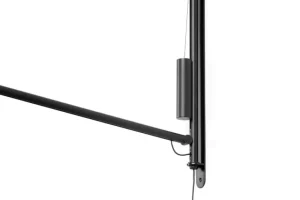 HAY Wandleuchten-Fifty-Fifty Wandleuchte, Soft Black