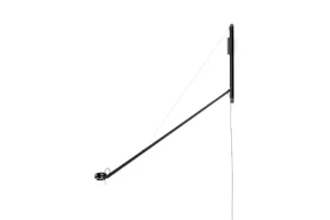 HAY Wandleuchten-Fifty-Fifty Wandleuchte, Soft Black
