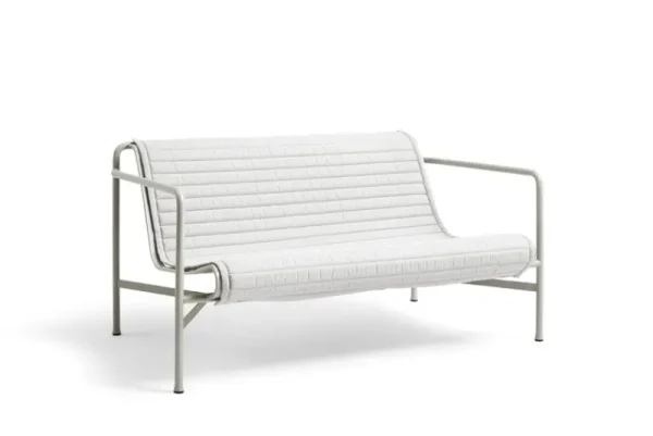 HAY Outdoor-textilien^Gestepptes Kissen Palissade für Loungesofa, himmelgrau