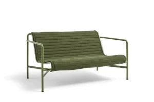 HAY Outdoor-textilien^Gestepptes Kissen Palissade für Loungesofa, oliv