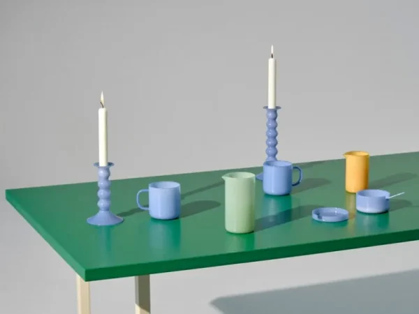 HAY Geschirr^Gläserne Küchenschale, Jade-Hellblau