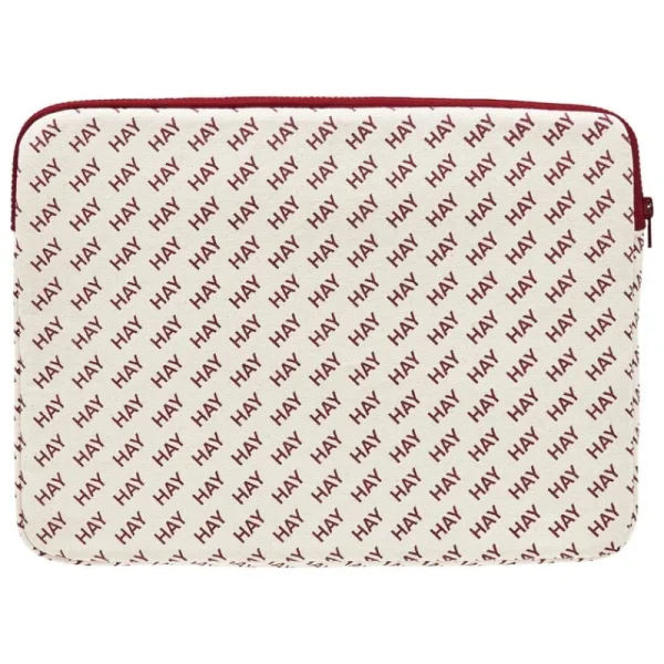 HAY Taschen^Logo Laptop-Hülle, Burgunderrot