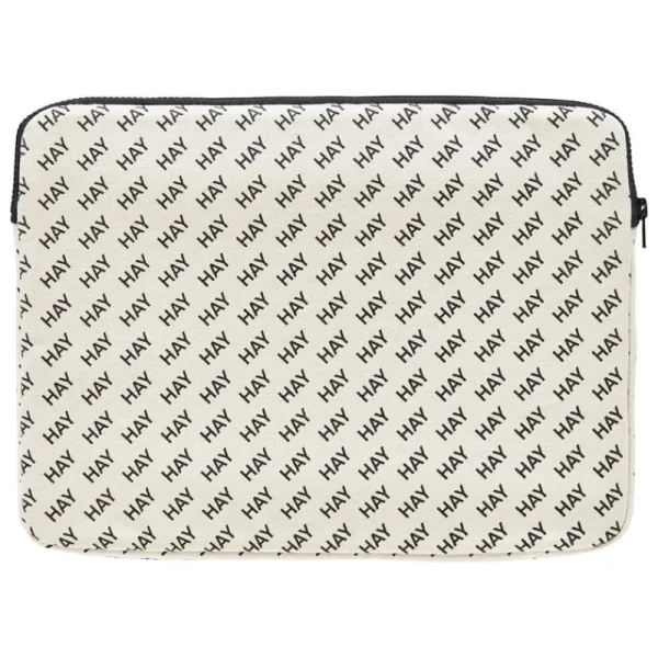 HAY Taschen^Logo Laptop-Hülle, Schwarz