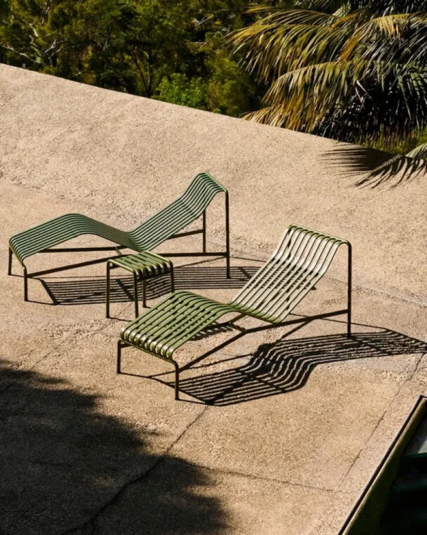 HAY Terrassenmöbel^Hocker Palissade, olivgrün