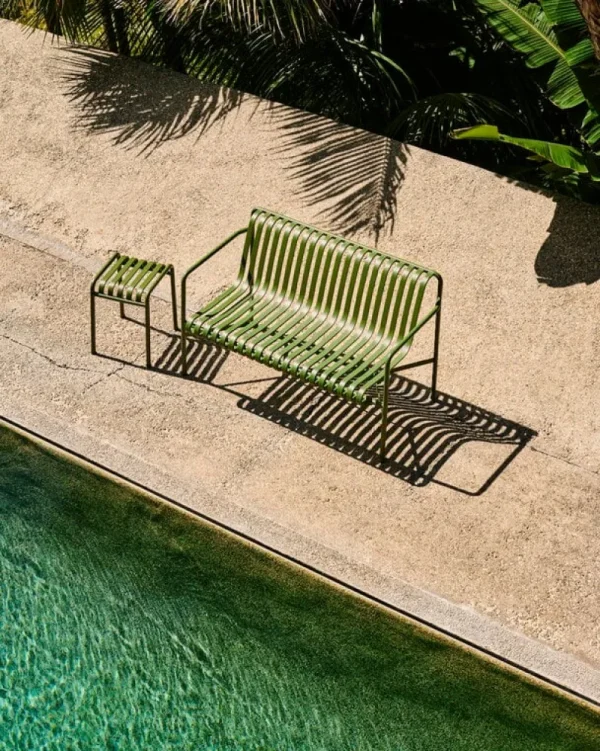 HAY Terrassenmöbel^Hocker Palissade, olivgrün