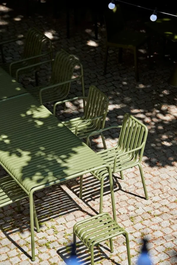 HAY Terrassenmöbel^Hocker Palissade, olivgrün