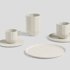 HAY Geschirr^Kaffeeuntertasse Paper Porcelain, hellgrau