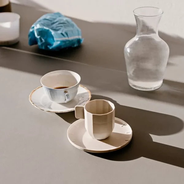 HAY Geschirr^Kaffeeuntertasse Paper Porcelain, hellgrau