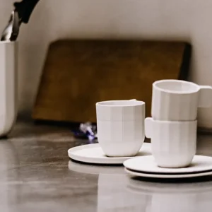 HAY Geschirr^Kaffeeuntertasse Paper Porcelain, hellgrau