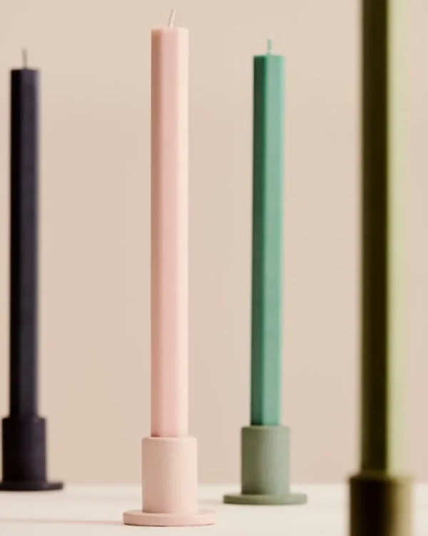 Normann Copenhagen Kerzen Und Kerzenhalter-HAY Kerze Hexagon, dusty green