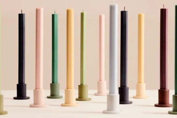 Normann Copenhagen Kerzen Und Kerzenhalter-HAY Kerze Hexagon, dusty green