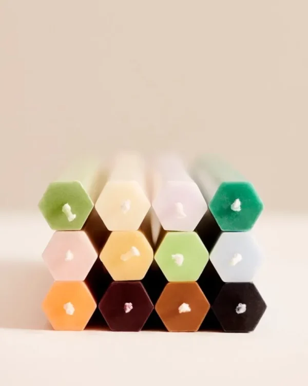 HAY Kerzen Und Kerzenhalter-Kerze Hexagon, Midnight Blue