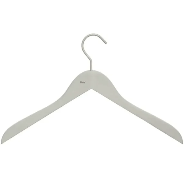 HAY Garderoben Und Kleiderbügel^Kleiderbügel Soft schmal, grau, 4 Stück