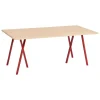 Artek Tische-HAY Loop Stand Tisch, 180 cm, Kastanienrot - Eiche lackiert