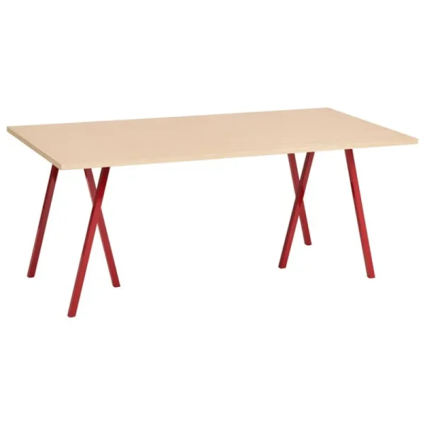 Artek Tische-HAY Loop Stand Tisch, 180 cm, Kastanienrot - Eiche lackiert