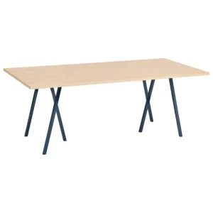 Muuto Tische-HAY Loop Stand Tisch, 200 cm, Tiefblau - Eiche lackiert