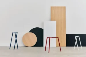 Muuto Tische-HAY Loop Stand Tisch, 200 cm, Tiefblau - Eiche lackiert