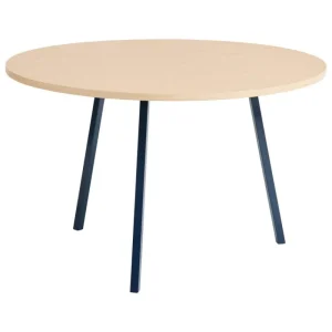 Muuto Tische-HAY Loop Stand Tisch, rund, 120 cm, Tiefblau - Eiche lackiert