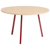 Muuto Tische-HAY Loop Stand Tisch, rund, 120 cm, Kastanienrot - Eiche lackiert
