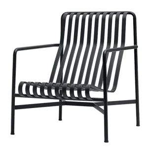 HAY Terrassenmöbel^Loungesessel Palissade, hoch, anthrazit