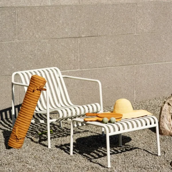 HAY Terrassenmöbel^Loungesessel Palissade, niedrig, himmelgrau