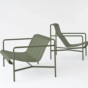 HAY Terrassenmöbel^Loungesessel Palissade, hoch, anthrazit