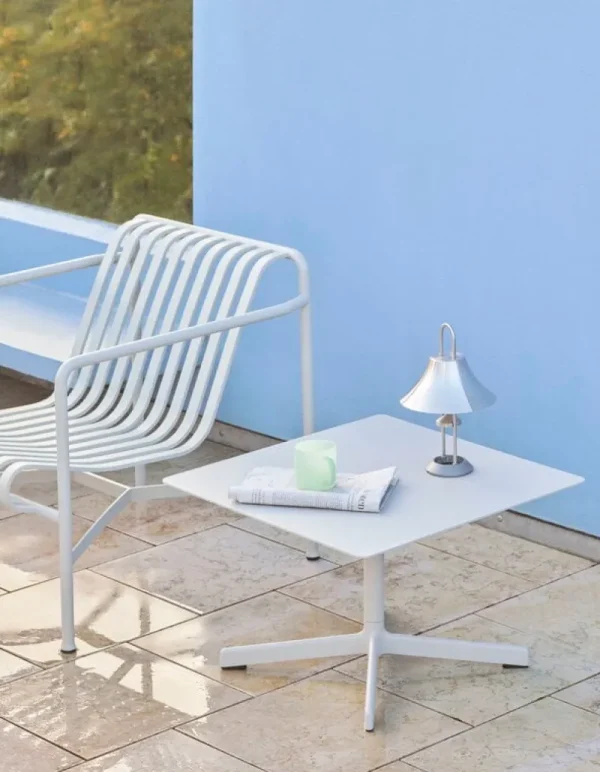 HAY Terrassenmöbel^Loungesessel Palissade, niedrig, himmelgrau