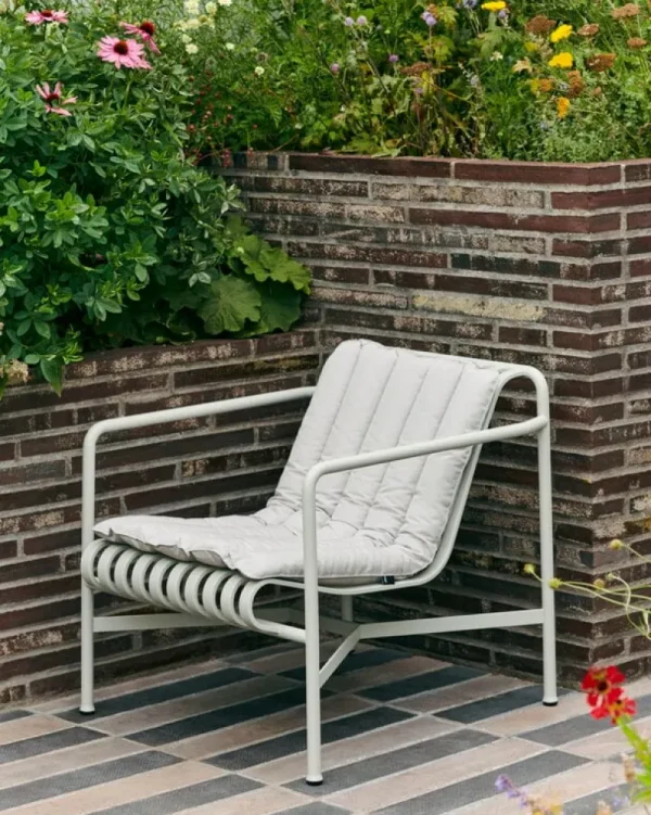 HAY Terrassenmöbel^Loungesessel Palissade, niedrig, himmelgrau