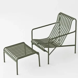 HAY Terrassenmöbel^Loungesessel Palissade, hoch, anthrazit
