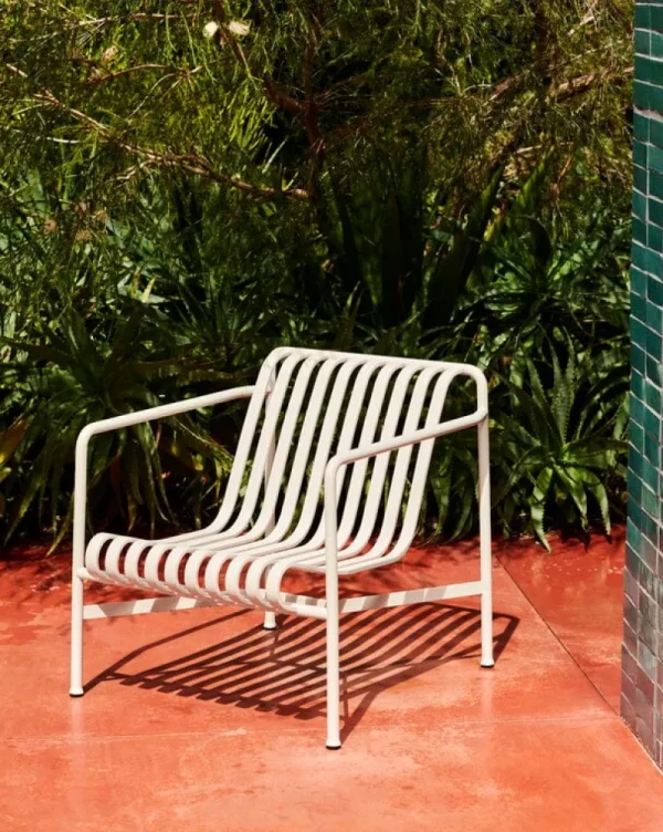 HAY Terrassenmöbel^Loungesessel Palissade, niedrig, himmelgrau
