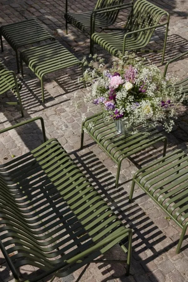 HAY Terrassenmöbel^Loungesofa Palissade, olivgrün